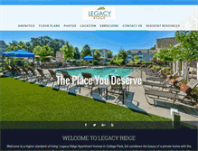 Tablet Screenshot of legacyridgeatl.com